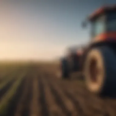 Automated machinery working in a field