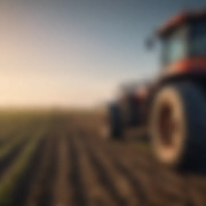 Automated machinery working in a field