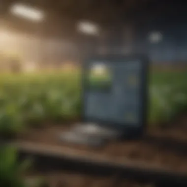 Harnessing Data Analytics for Crop Health Monitoring Data analytics screen showcasing crop health
