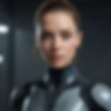 The Future of AI Motion Capture A futuristic concept of AI-enhanced motion tracking technology.