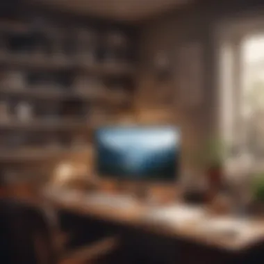 Creating an Ideal Home Office for Scientific Work A cozy workspace set up for scientific research