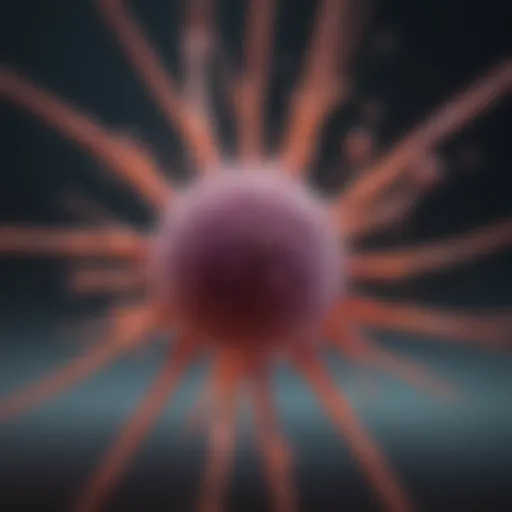 Diagram illustrating the mechanism of CAR T cell therapy