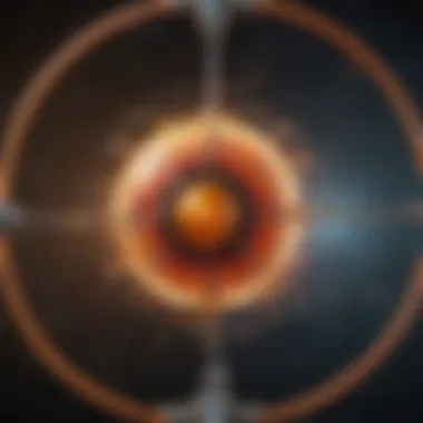 Proton Interactions in the Nucleus Diagram illustrating proton interactions within the nucleus