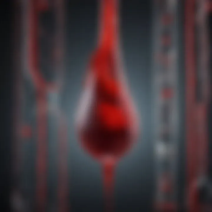 Detailed view of blood plasma composition