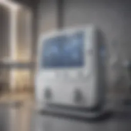 Innovative design of a kidney dialysis machine showcasing advanced technology.