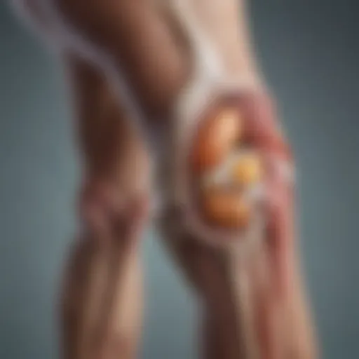 Illustration of osteoarthritis pathophysiology