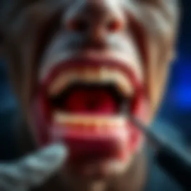 Visual representation of oral manifestations of HIV