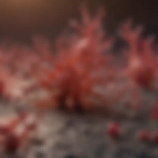 Illustration of interleukins and their roles in immune response