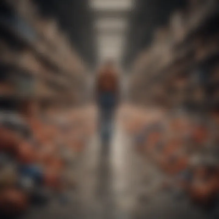 Infographic showing resource consumption in fast fashion