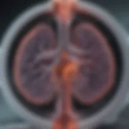 Illustration of noncalcified lung nodules on a CT scan
