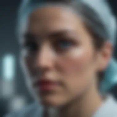 Medical Holograms in Surgical Planning A medical professional using holograms for surgical planning