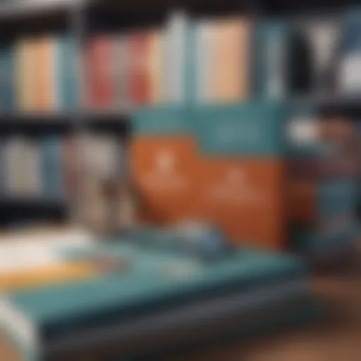 Diverse range of medical books and materials