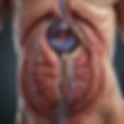 Illustration of renal function anatomy