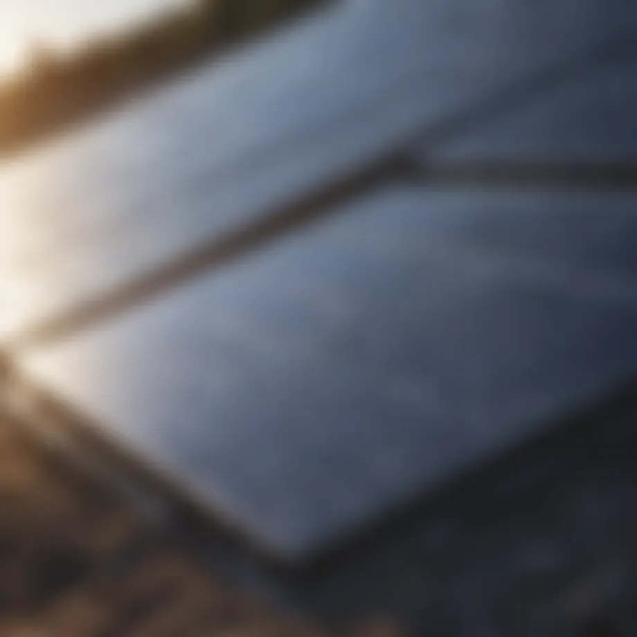 A futuristic solar panel installation showcasing innovative technology.