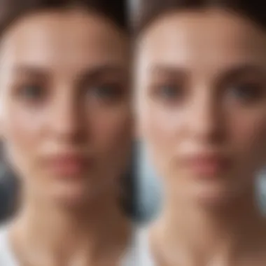 Efficacy of Face Acids: Before and After Before and after treatment with face acids