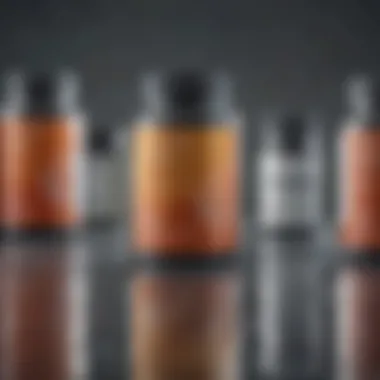 Natural Supplements for Cognitive Enhancement Natural supplements lined up showcasing cognitive enhancement
