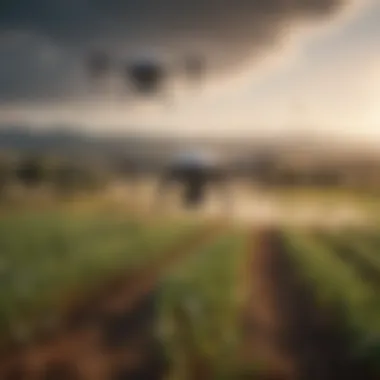 Drones Revolutionizing Crop Monitoring Farmers using drones for crop monitoring and analysis