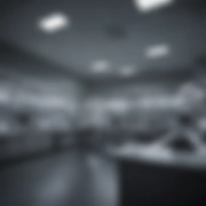 A research laboratory filled with advanced technology and equipment