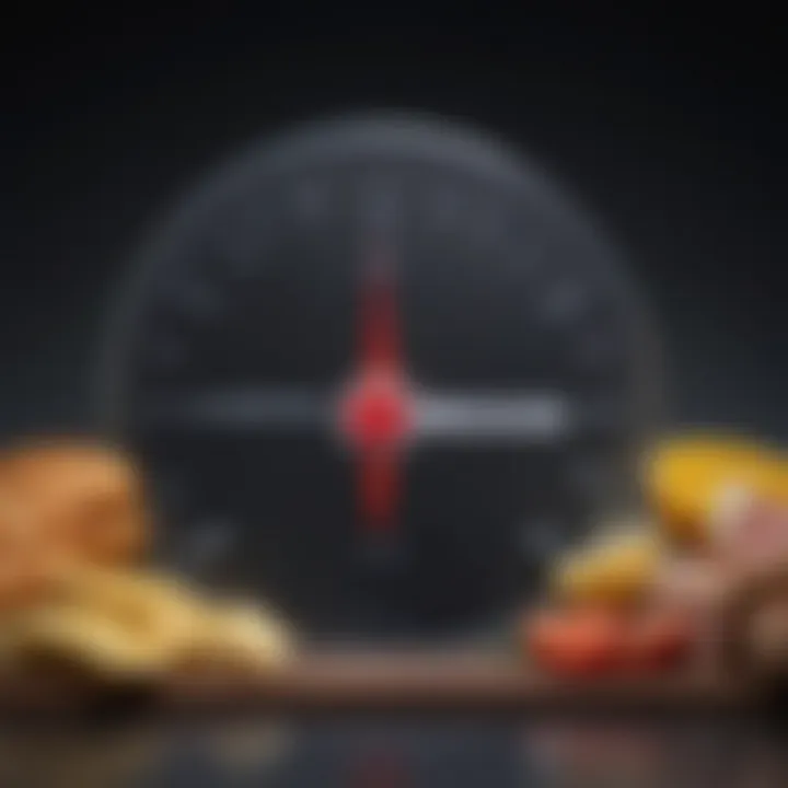 Visual representation of the balance between ketosis and carbohydrate intake.