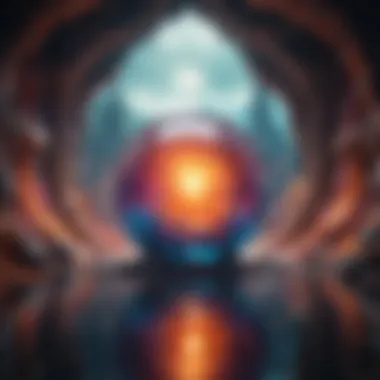 Vibrant Surreal Dreamscape Surreal dreamscape featuring vibrant colors and abstract forms