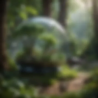 The Biosphere: Life in Its Many Forms An artistic representation of the biosphere highlighting diverse ecosystems.