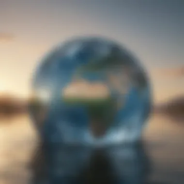 The Hydrosphere: Water's Vital Role An illustration of the hydrosphere displaying various water bodies and their significance.