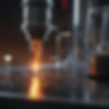 Enhancing Chemical Analysis with Laser Technology A depiction of laser technology used in chemical analysis