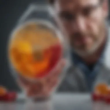 Understanding the Biochemical Processes of Ketosis An illustrative representation of the biochemical process of ketosis, showcasing fat metabolism and energy production.