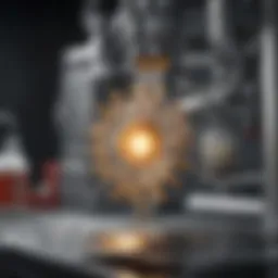 A visual representation of the spray drying apparatus showcasing its intricate components.