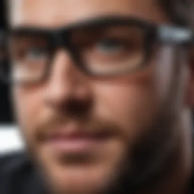 Close-up of Wiley X Backbone eyewear showcasing lens technology