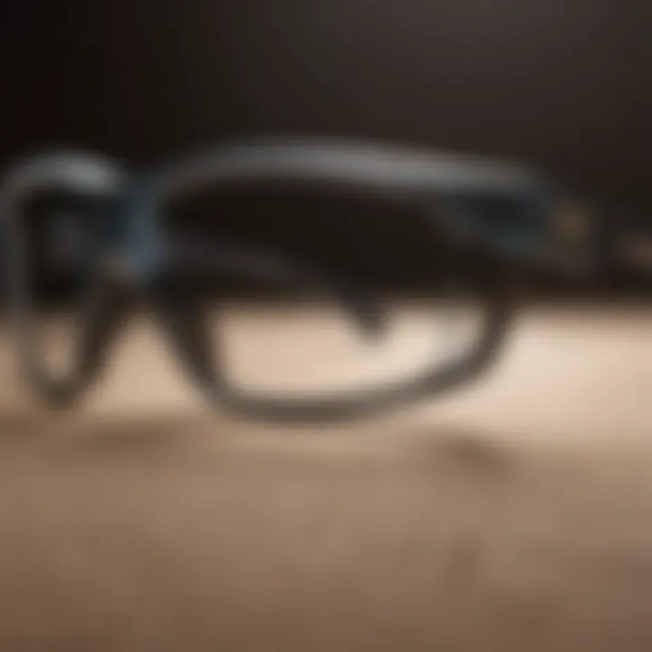 Detailed view of the construction and materials used in Backbone eyewear