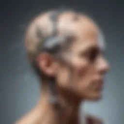 Conceptual illustration of transcranial electrical stimulation