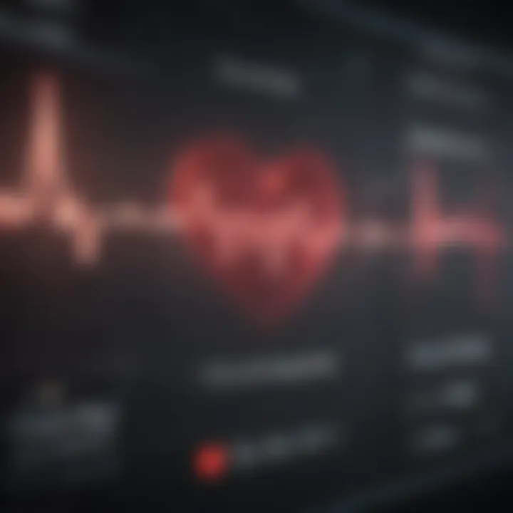 Graphical representation of heart rate data and insights