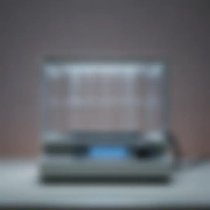 Setup of gel electrophoresis apparatus