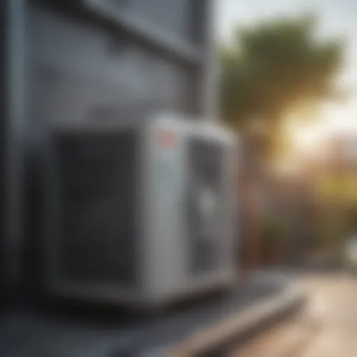 Illustration of geoexchange heat pump system