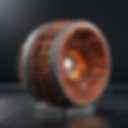 Illustration of high frequency inductor construction