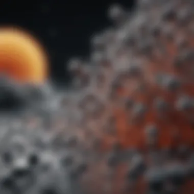 Nanoparticles Analysis Using TEM A high-resolution image of nanoparticles captured using transmission electron microscopy.