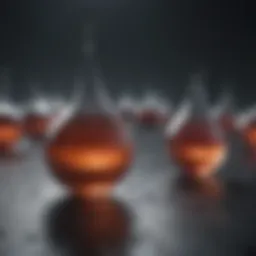 Illustration showing the hydrophobic properties of coated plastic surfaces.