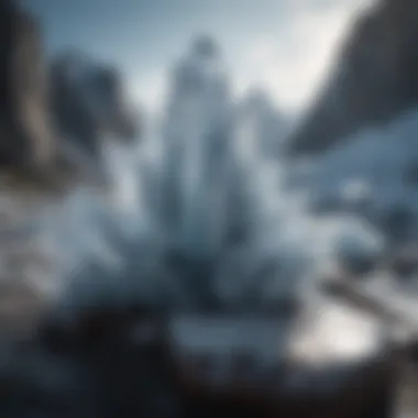 Geological Ice Formations Ice formations in geological settings emphasizing their significance