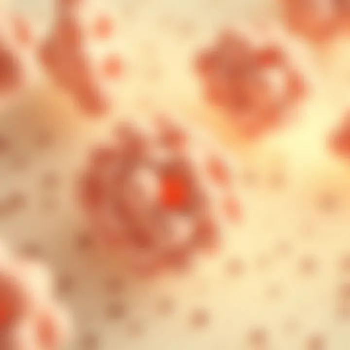 Microscopic view of Lactobacillus casei paracasei colonies