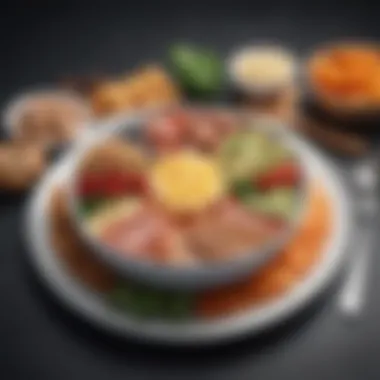 Balanced Nutrition for Disease Management A well-balanced plate demonstrating a variety of food groups that may aid in leukemia management.