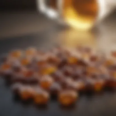 Vital Supplements for Health Optimization A close-up view of essential supplements and vitamins beneficial for leukemia patients.