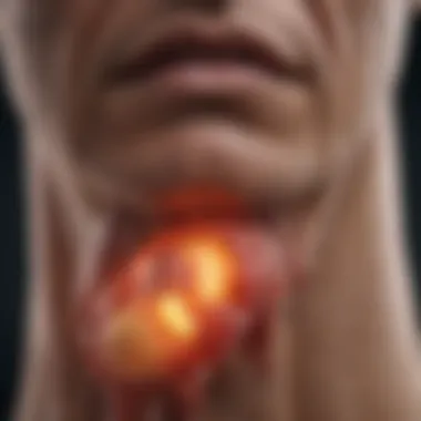 Visual Representation of Gout Symptoms Illustration of gout-related joint inflammation