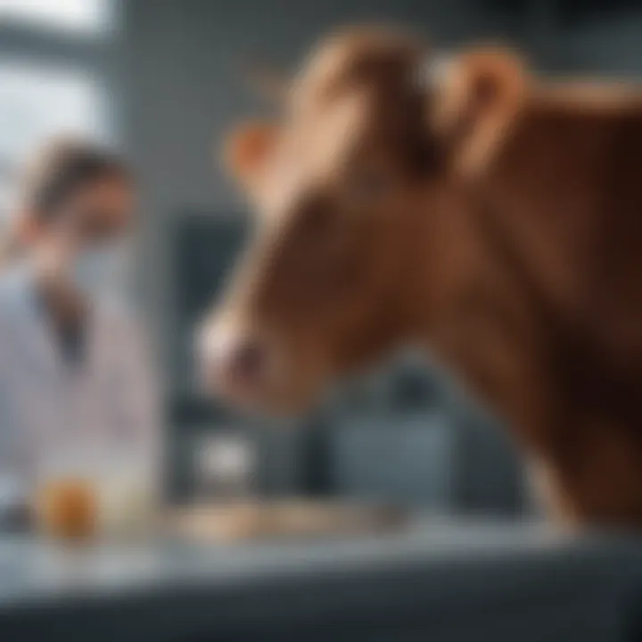 Veterinary consultation for cattle health