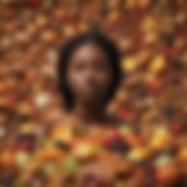 Dietary Influences on Melanin Production Collage of foods that may influence melanin levels