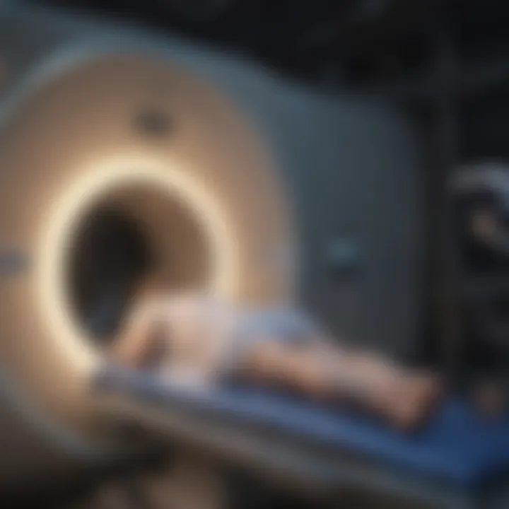 Patient positioning during MRI examination