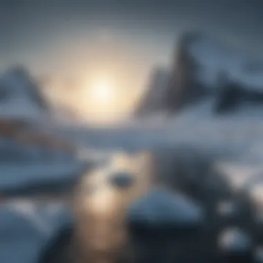 Impact of Global Warming on Polar Ecosystems Illustration of global warming impact on polar ecosystems