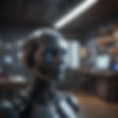 An educational setup showcasing advanced AI learning tools and resources