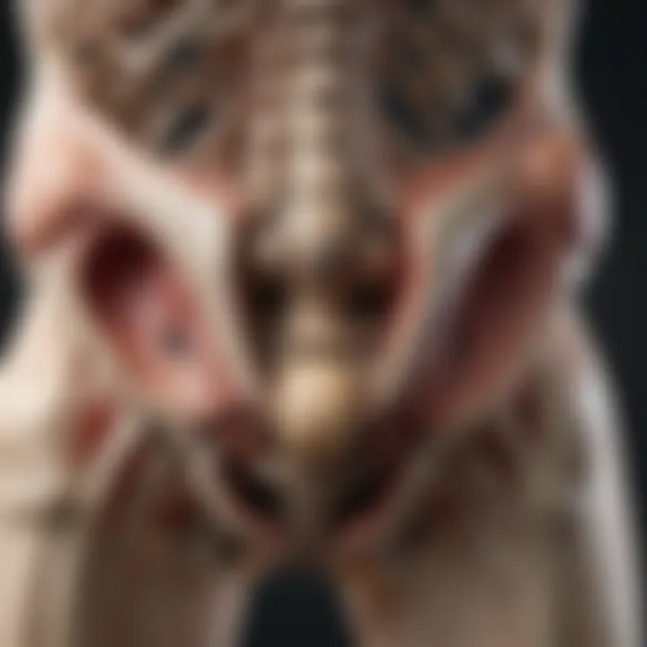 Visual representation of common pathologies related to the sacroiliac joint