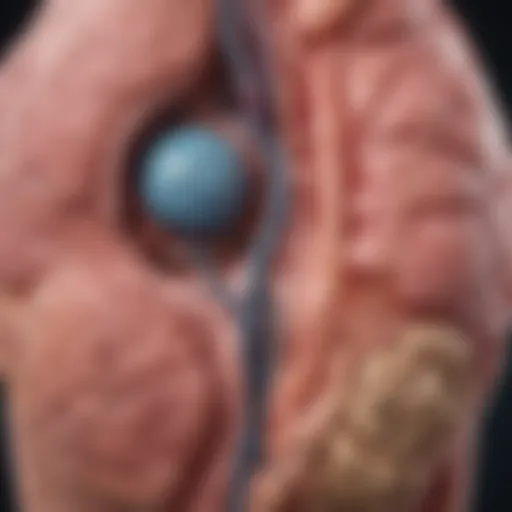 Illustration of various types of pituitary tumors